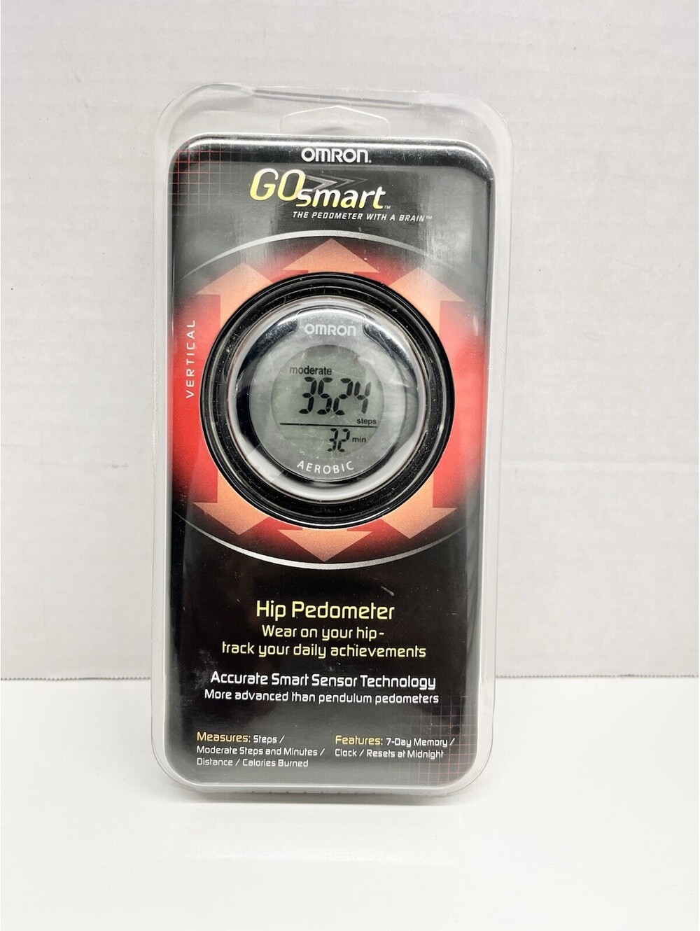Omron Go Smart HJ-151 Hip Pedometer with Smart Sensor Technology New